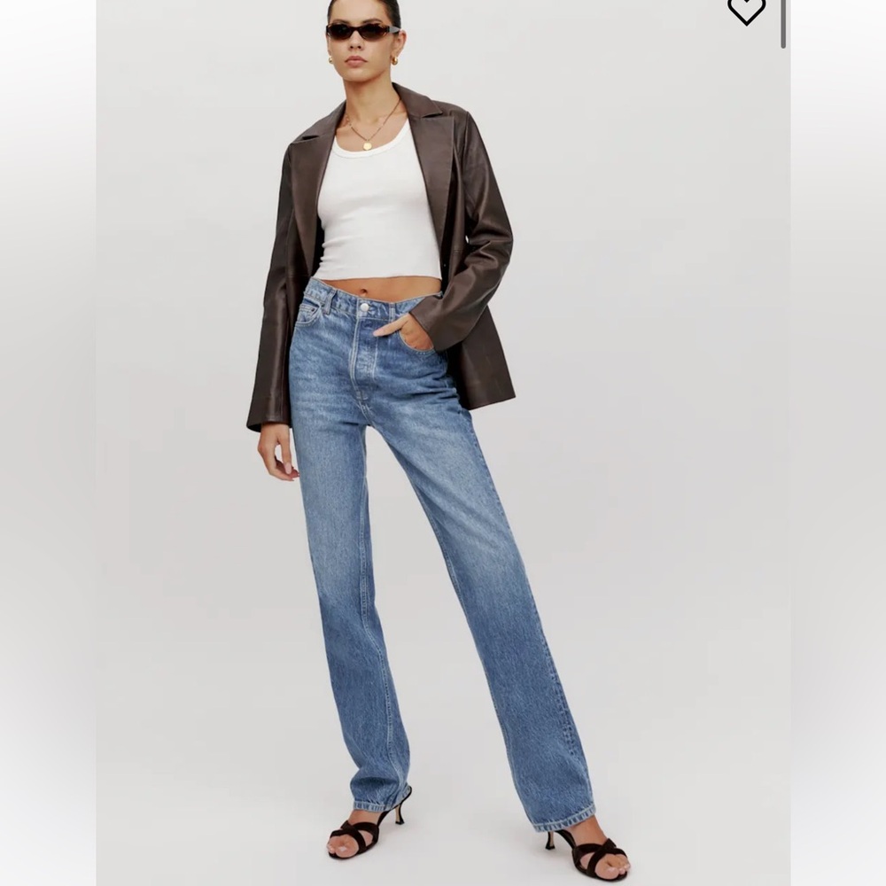 Reformation Cynthia High Rise Straight Jeans size 32
